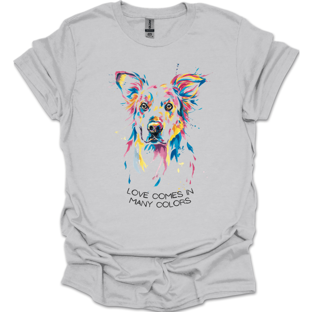 Golden Retriever - Love Comes In Many Colors T-Shirt