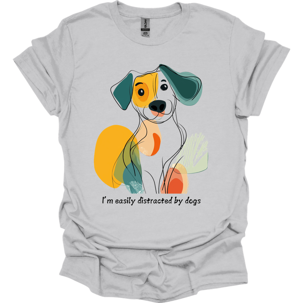 I'm Easily Distracted By Dogs 2 T-Shirt