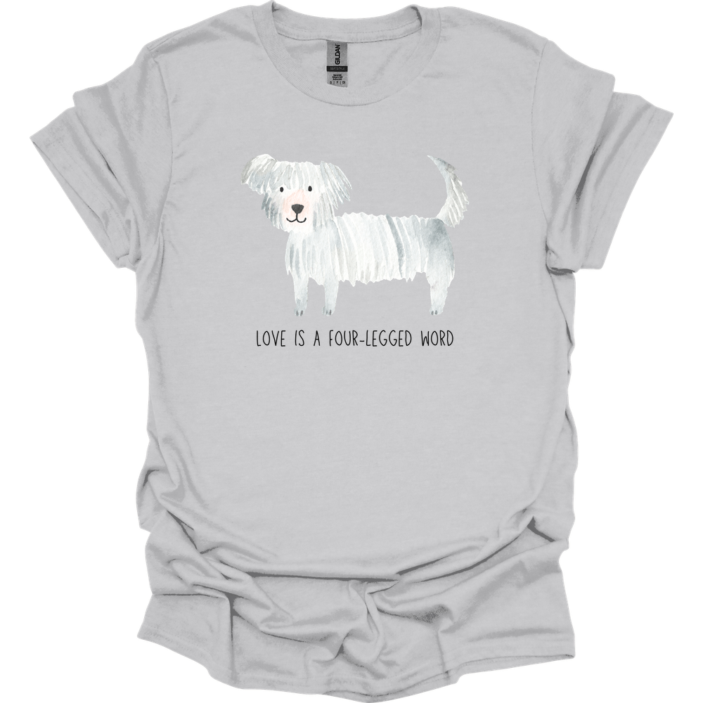 Maltese - Love Is A Four-Legged Word T-Shirt