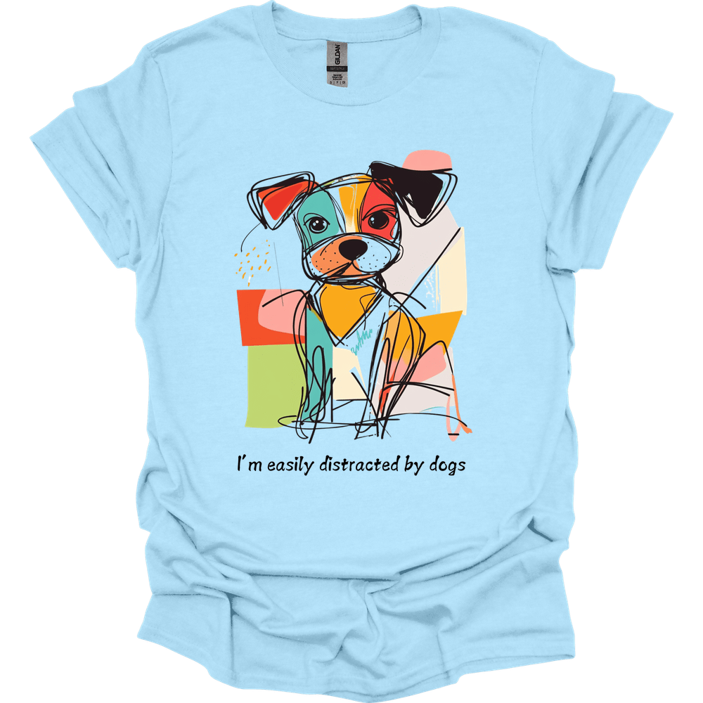 I'm Easily Distracted By Dogs 9 T-Shirt