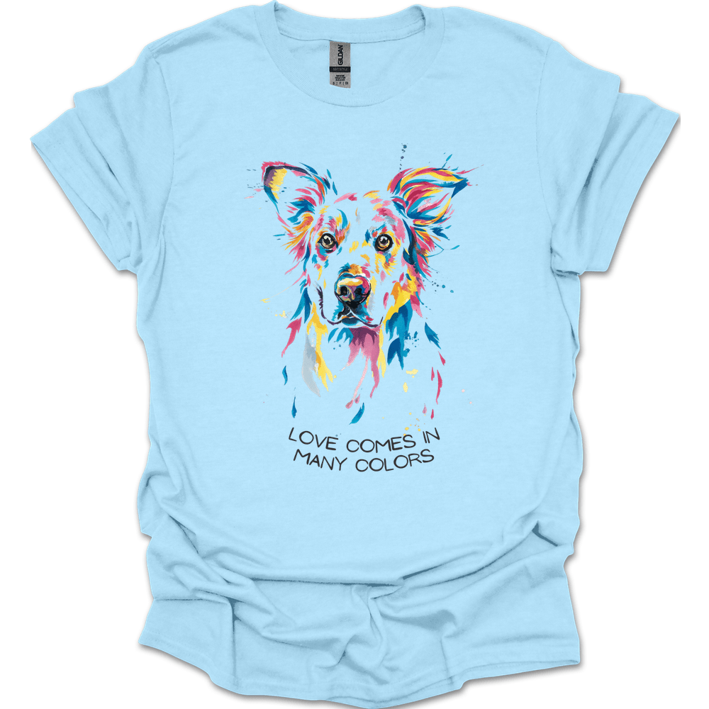 Golden Retriever - Love Comes In Many Colors T-Shirt