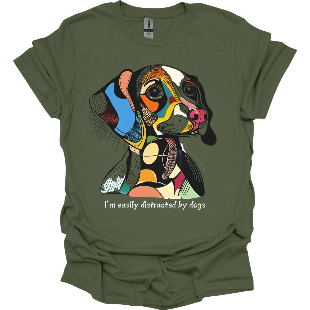 I'm Easily Distracted By Dogs 11 T-Shirt