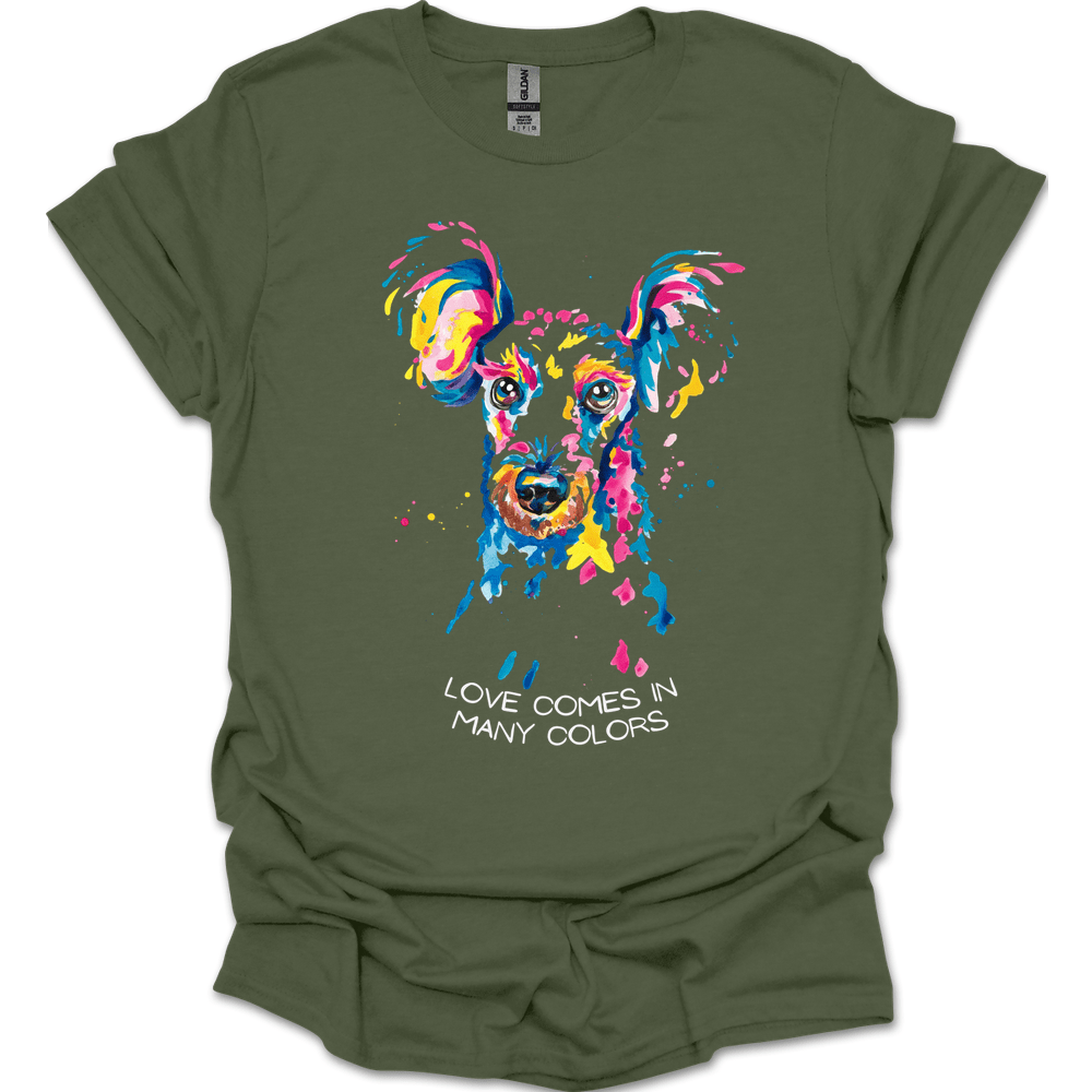 Poodle - Love Comes In Many Colors T-Shirt