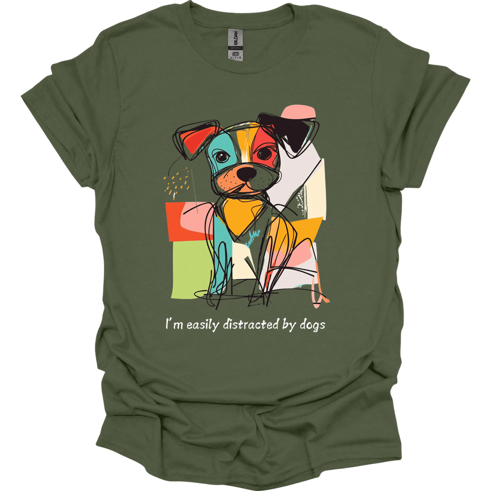 I'm Easily Distracted By Dogs 9 T-Shirt