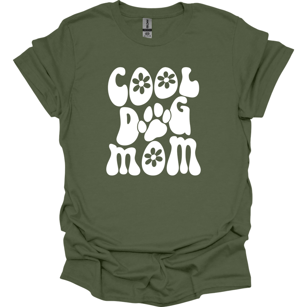 Cool Dog Mom Retro T-Shirt