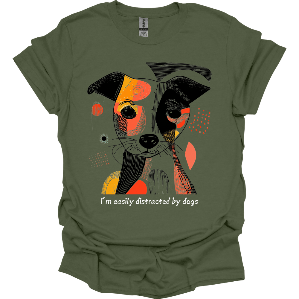 I'm Easily Distracted By Dogs 7 T-Shirt