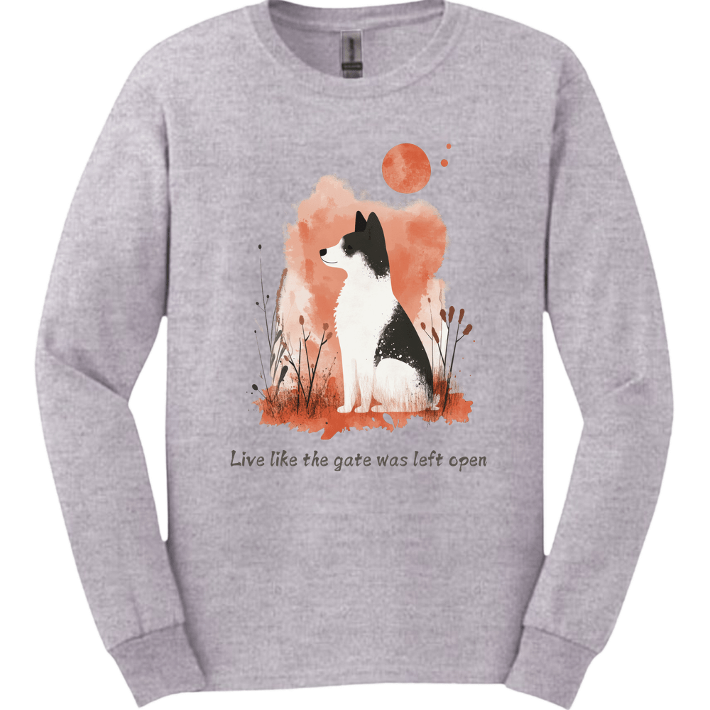 Akita - Live Like The Gate Was Left Open Long Sleeve