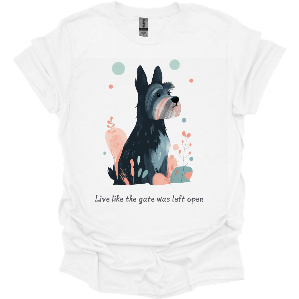Cesky Terrier - Live Like The Gate Was Left Open T-Shirt