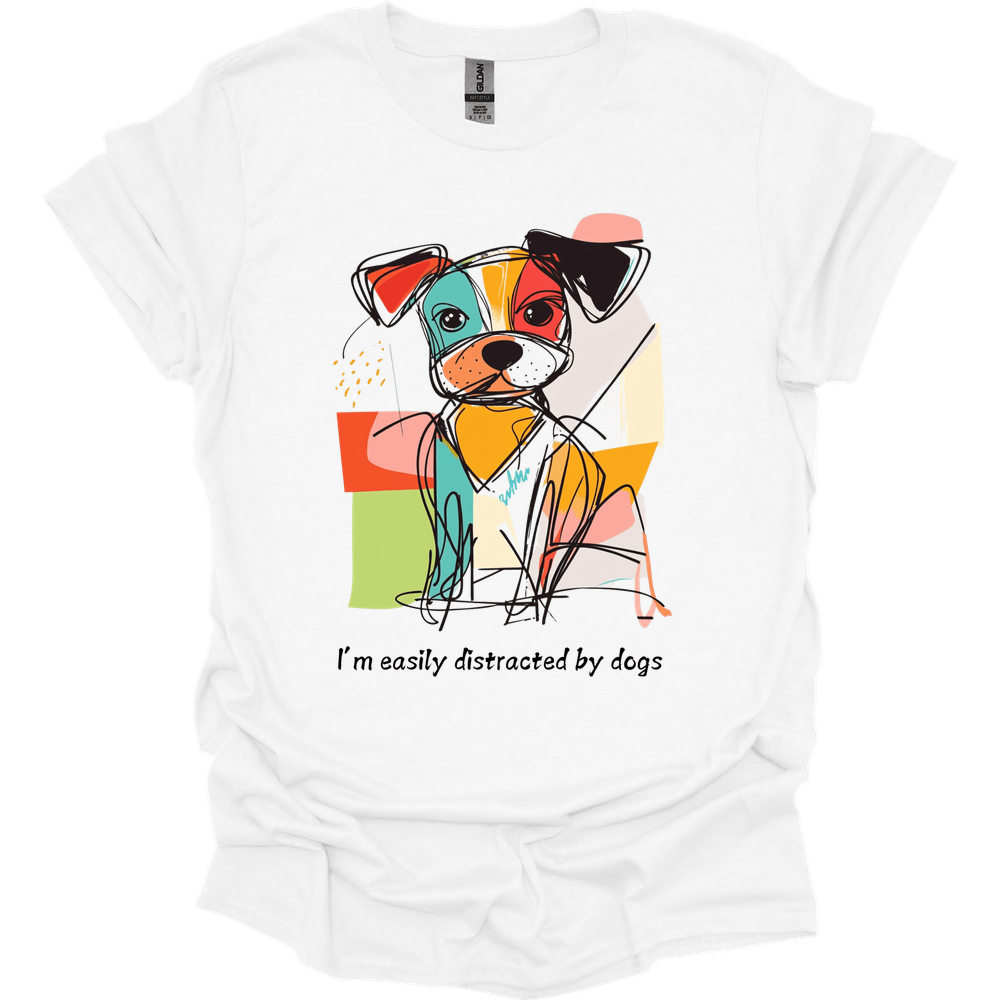 I'm Easily Distracted By Dogs 9 T-Shirt