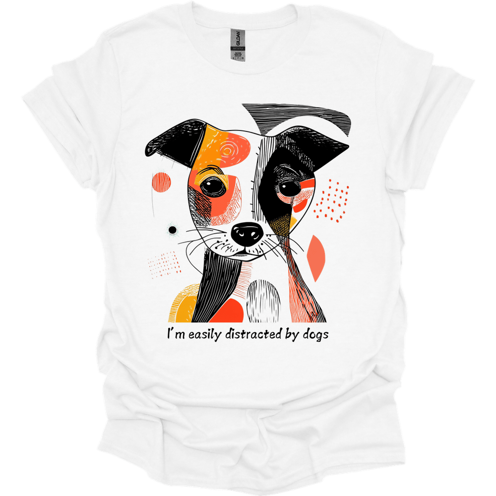 I'm Easily Distracted By Dogs 7 T-Shirt