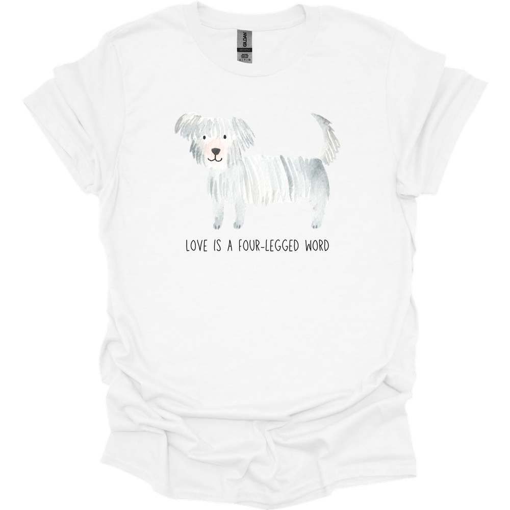 Maltese - Love Is A Four-Legged Word T-Shirt