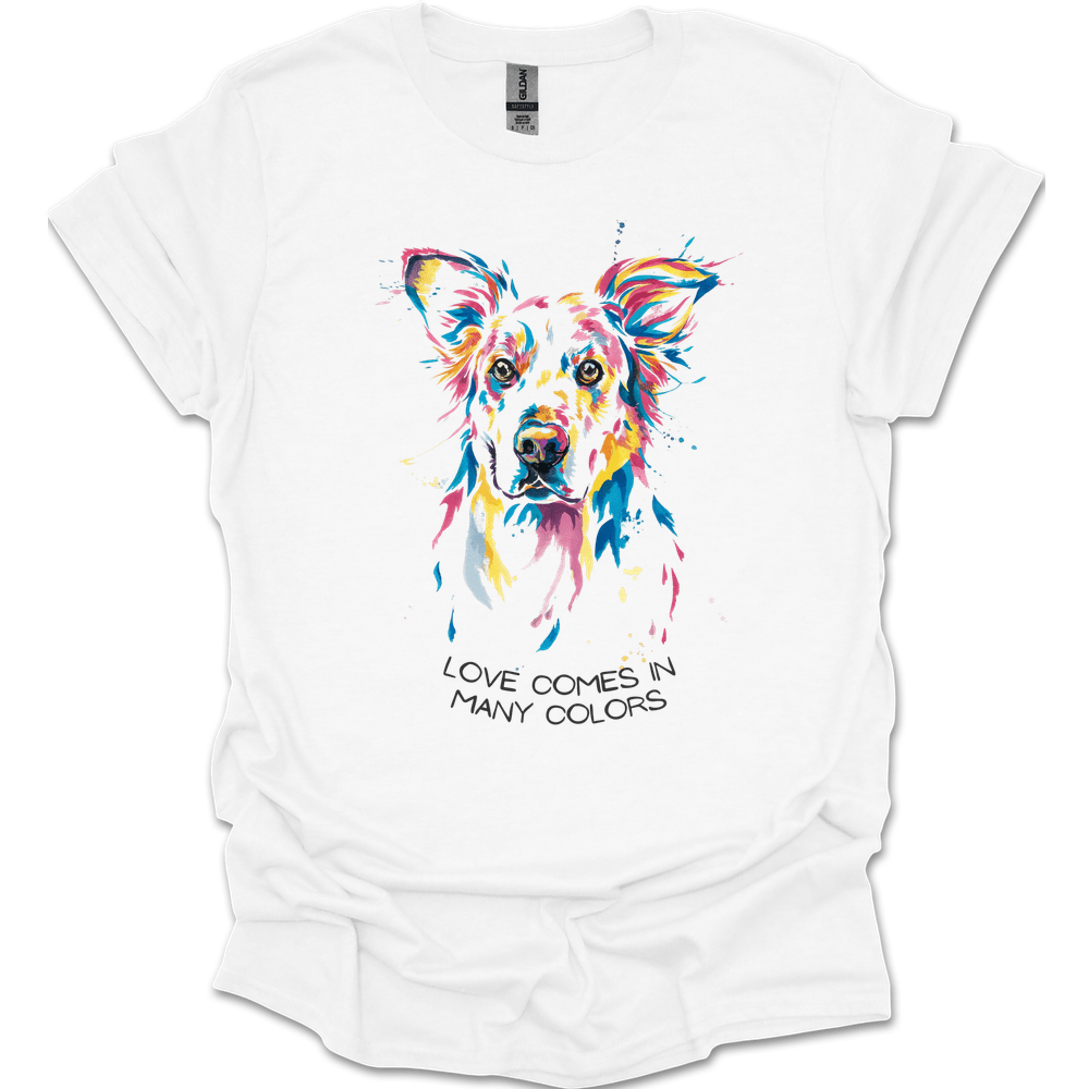 Golden Retriever - Love Comes In Many Colors T-Shirt