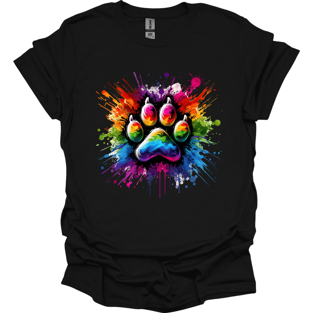 Splatter Paint Paw T-Shirt