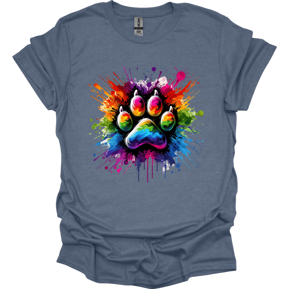Splatter Paint Paw T-Shirt