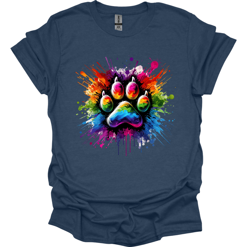 Splatter Paint Paw T-Shirt