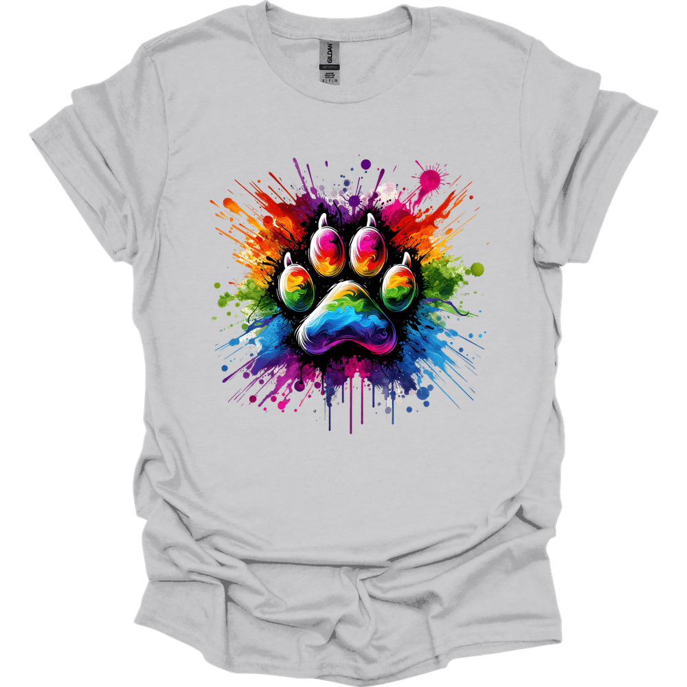 Splatter Paint Paw T-Shirt