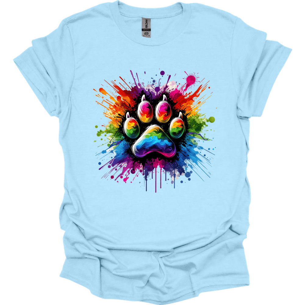 Splatter Paint Paw T-Shirt