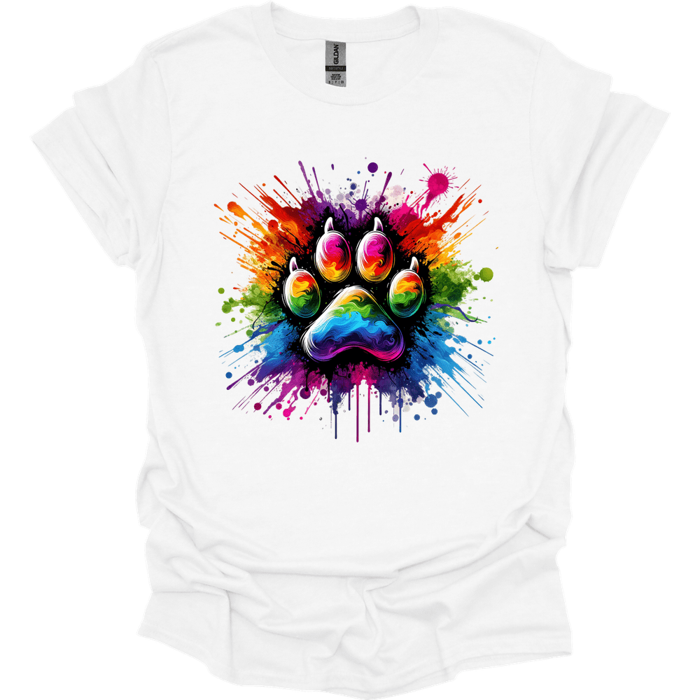 Splatter Paint Paw T-Shirt