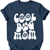 Cool Dog Mom Retro T-Shirt