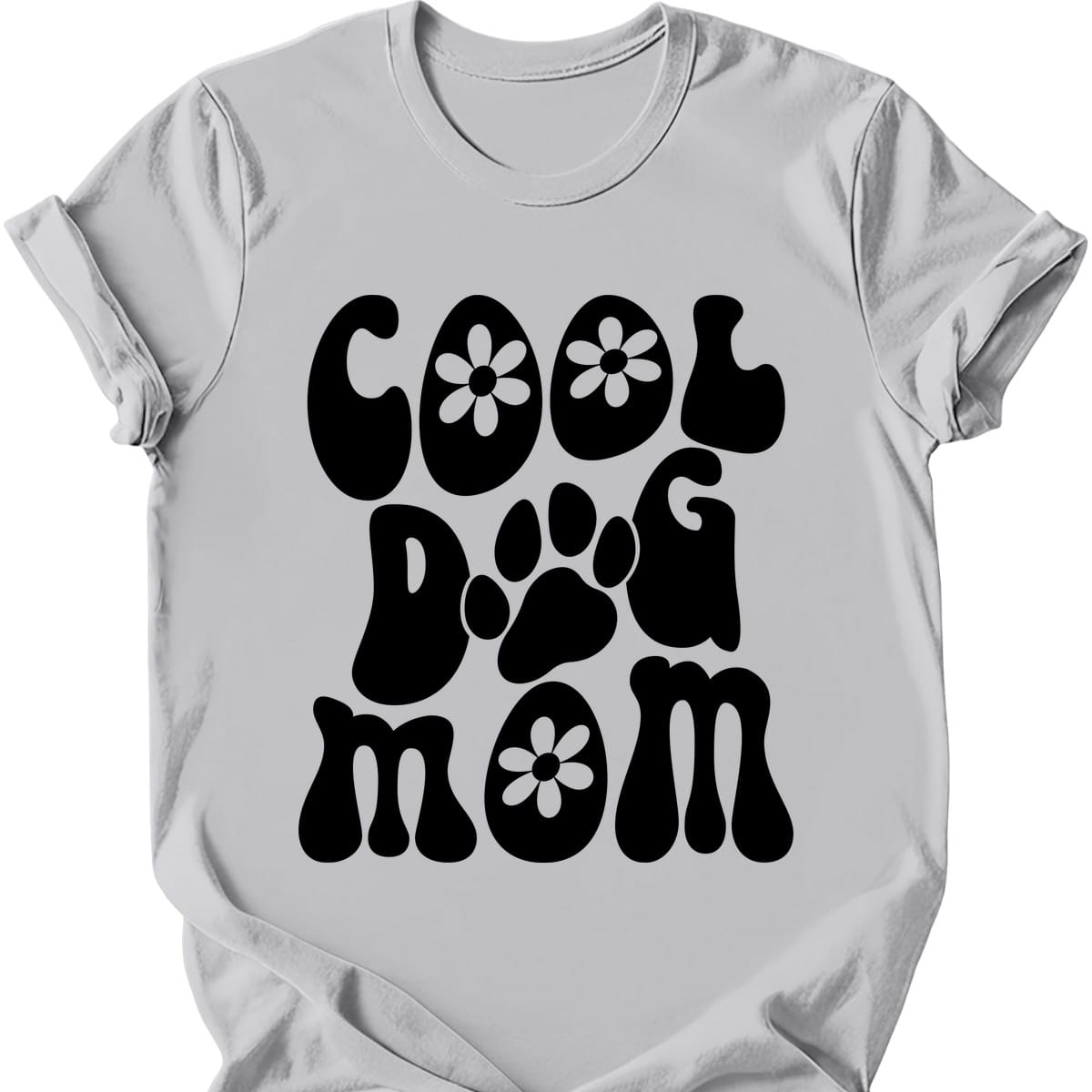 Cool Dog Mom Retro T-Shirt