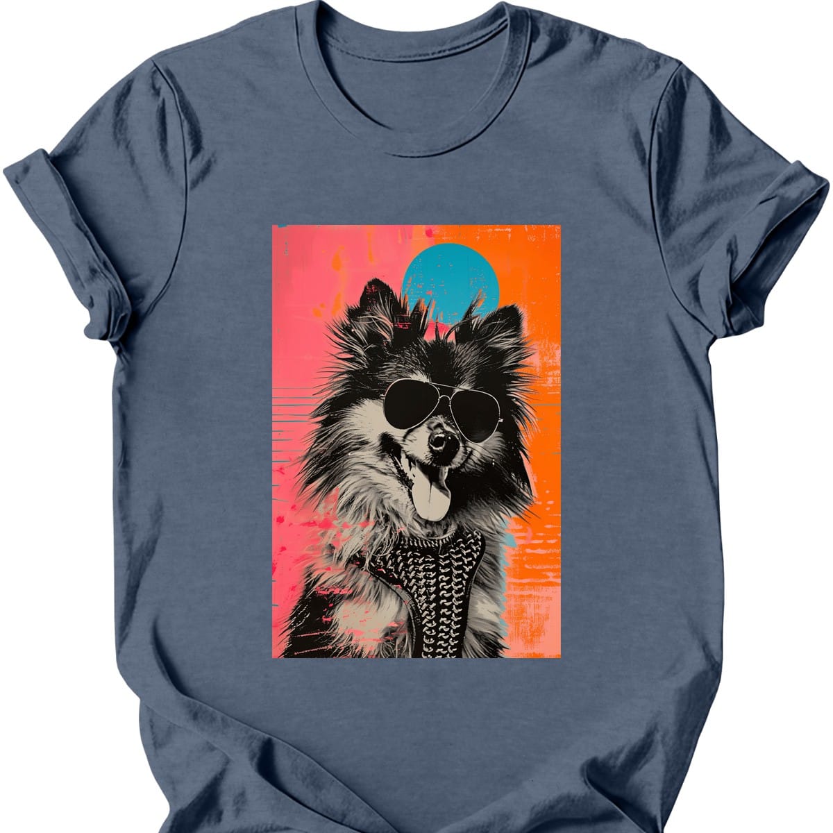Keeshond - Punk Dog T-Shirt