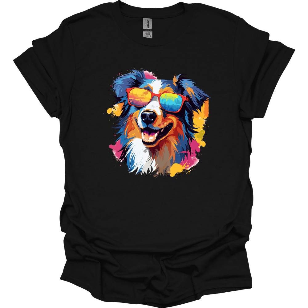 Australian Shepherd - Top Dog T-Shirt - Black