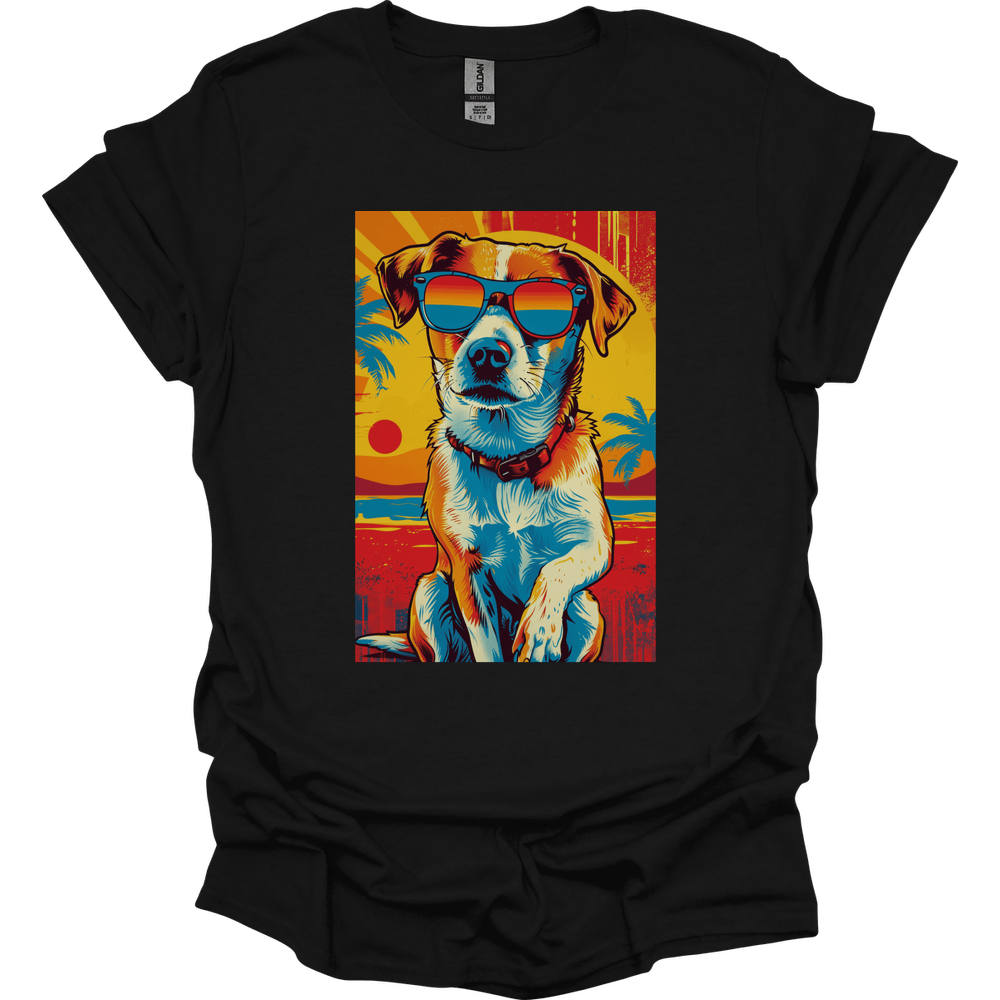Paddledale Terrier - Summer Dog T-Shirt - Black