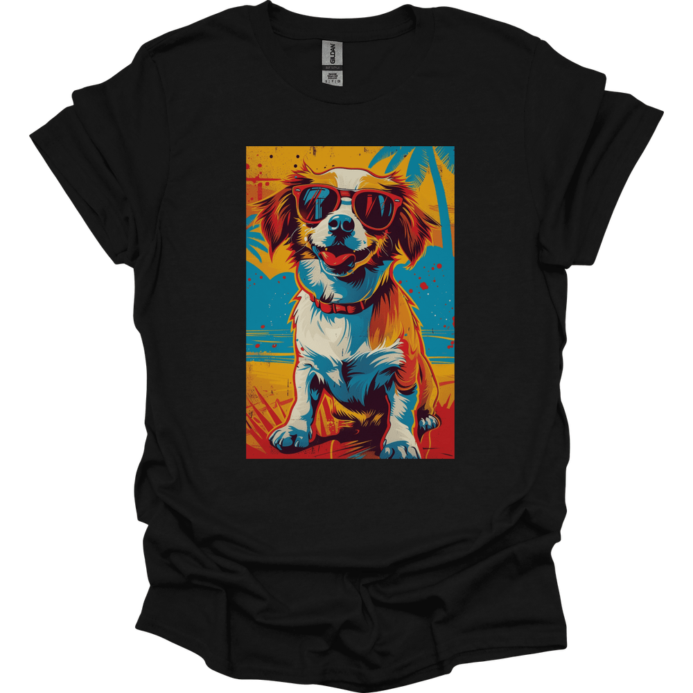 Papillon - Summer Dog T-Shirt - Black