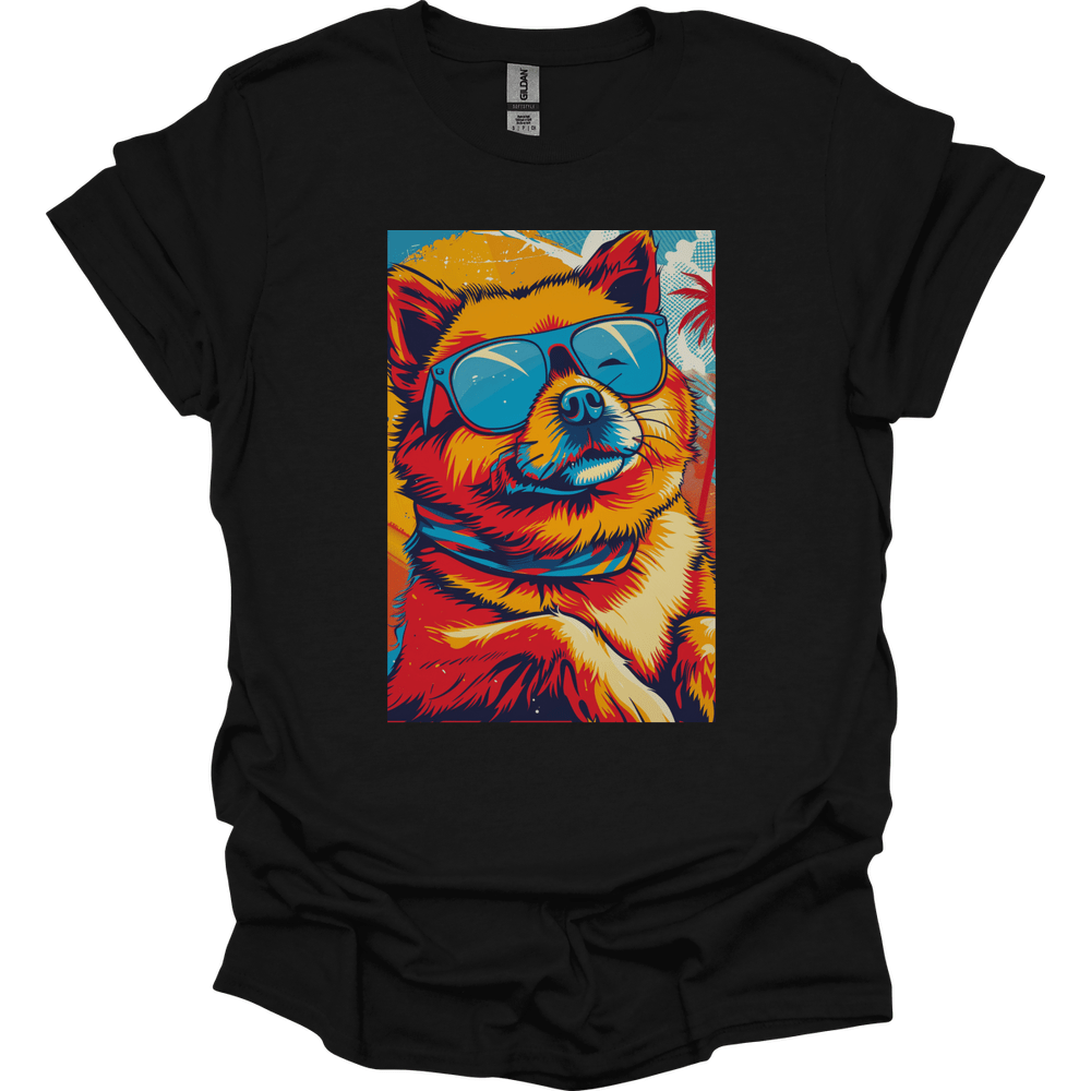 Pomeranian - Summer Dog T-Shirt - Black