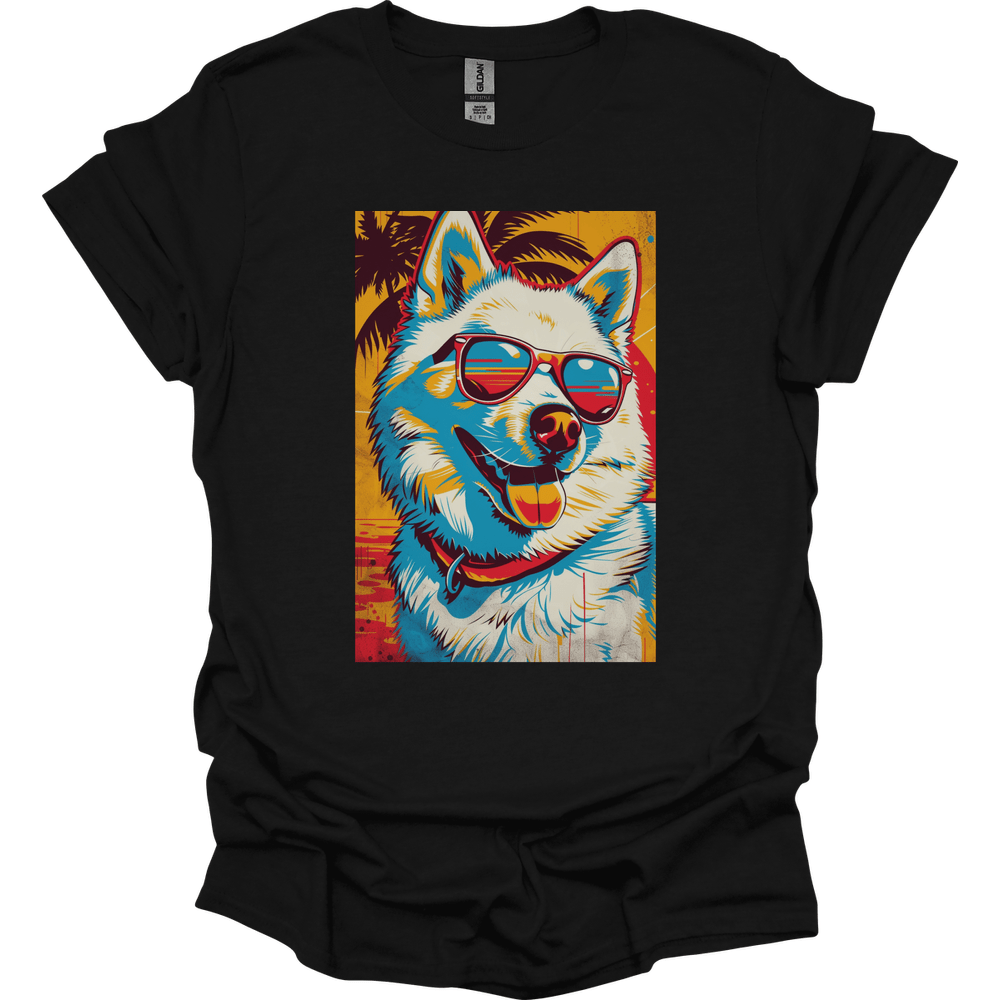 Samoyed - Summer Dog T-Shirt - Black
