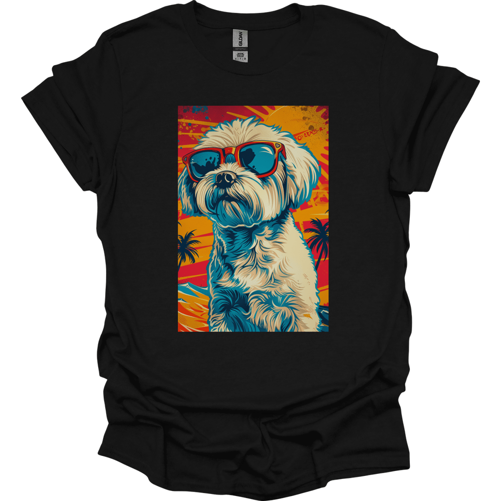 Havanese - Summer Dog T-Shirt - Black