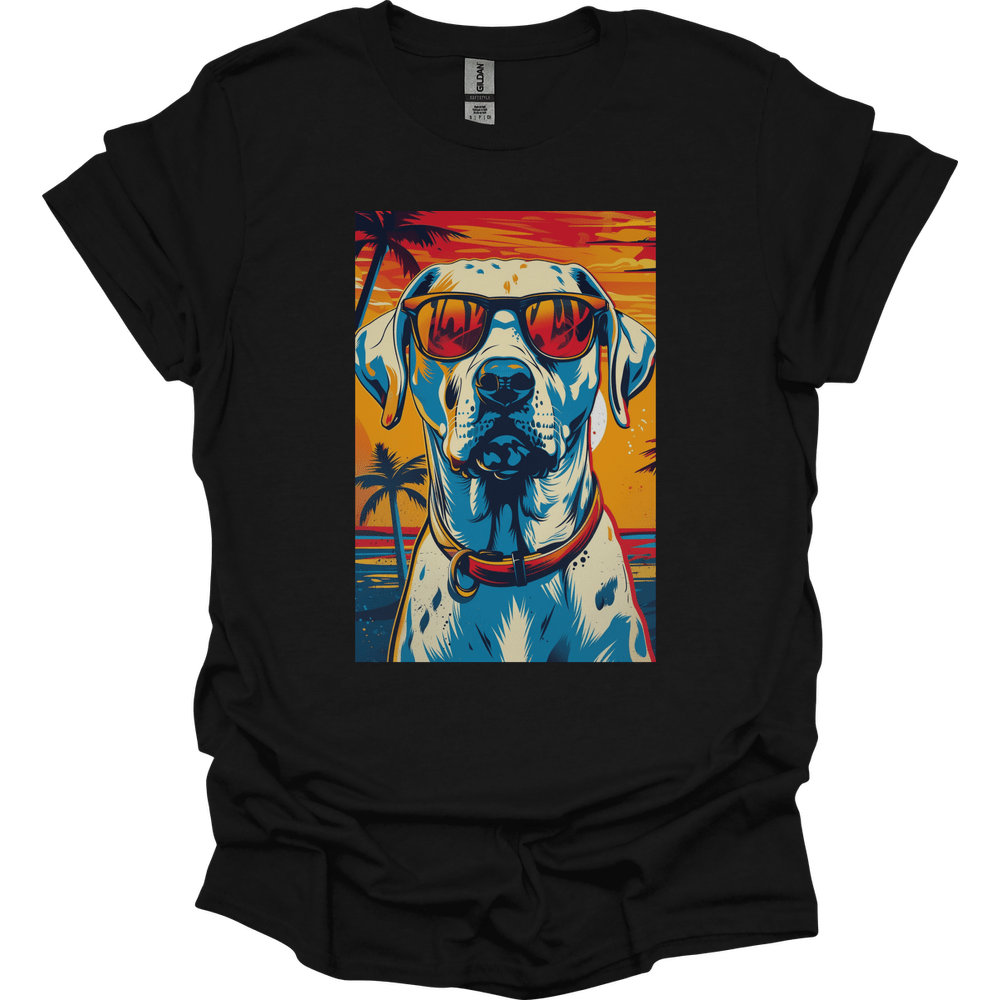 Dalmatian - Summer Dog T-Shirt - Black