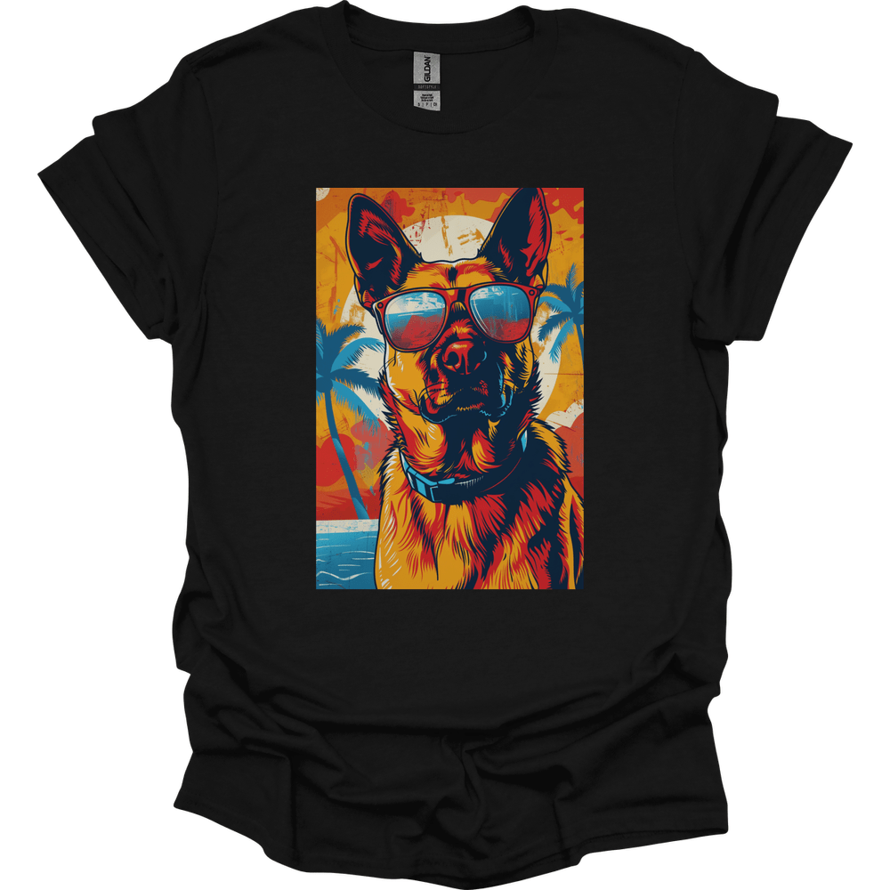 Dutch Shepherd - Summer Dog T-Shirt - Black