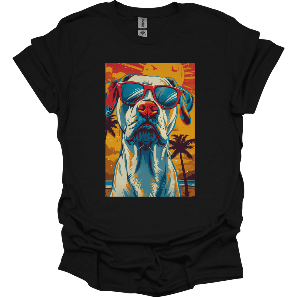 Great Dane - Summer Dog T-Shirt - Black