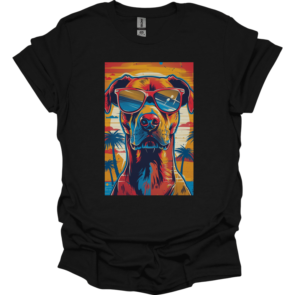 Doberman - Summer Dog T-Shirt - Black