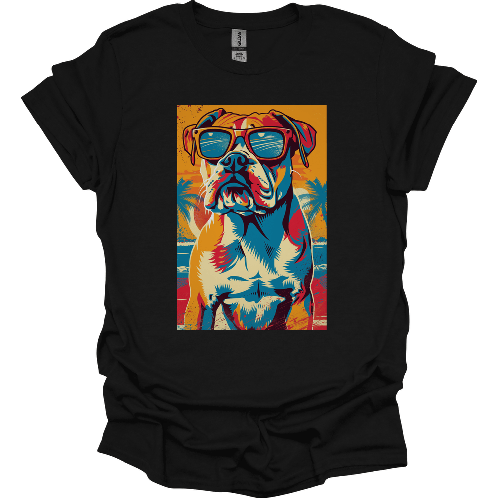 Mastiff - Summer Dog T-Shirt - Black