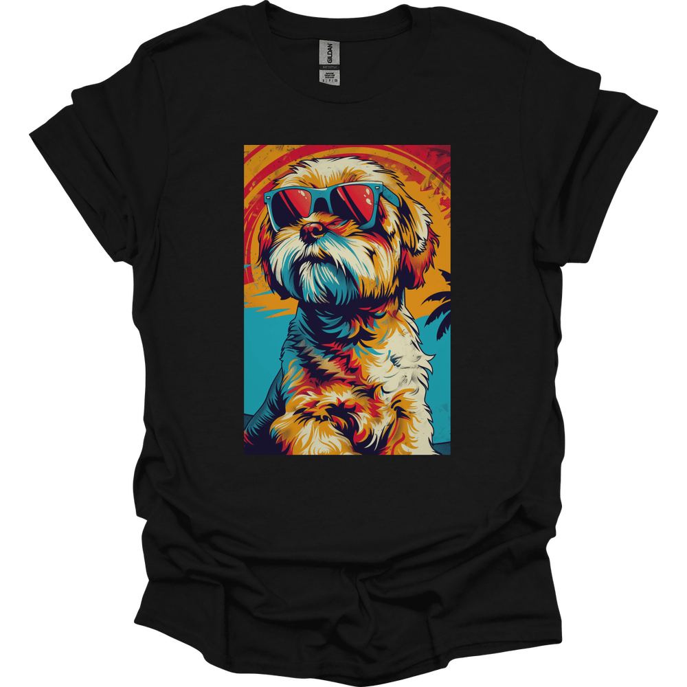 Cavapoo - Summer Dog T-Shirt - Black