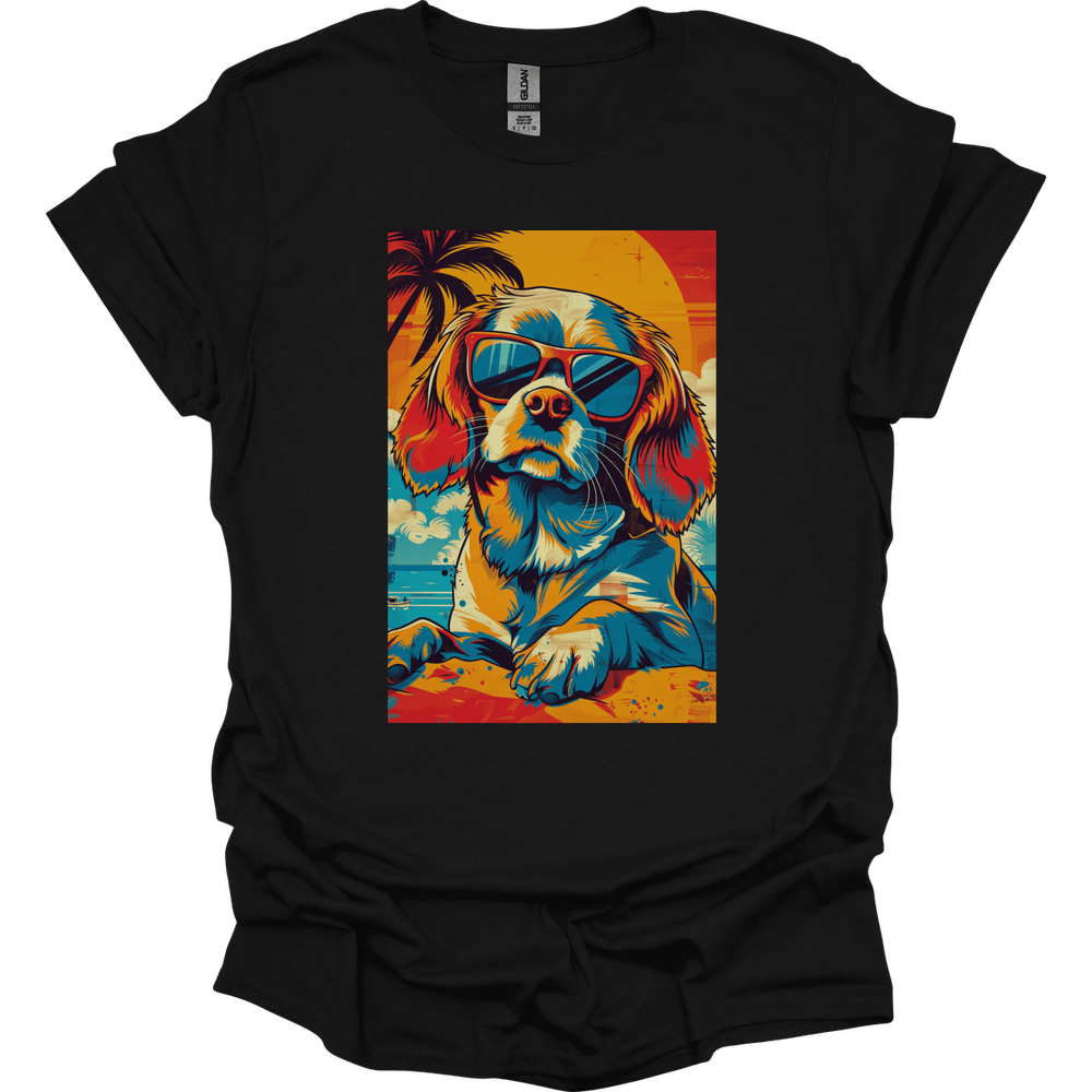 Cocker Spaniel - Summer Dog T-Shirt - Black