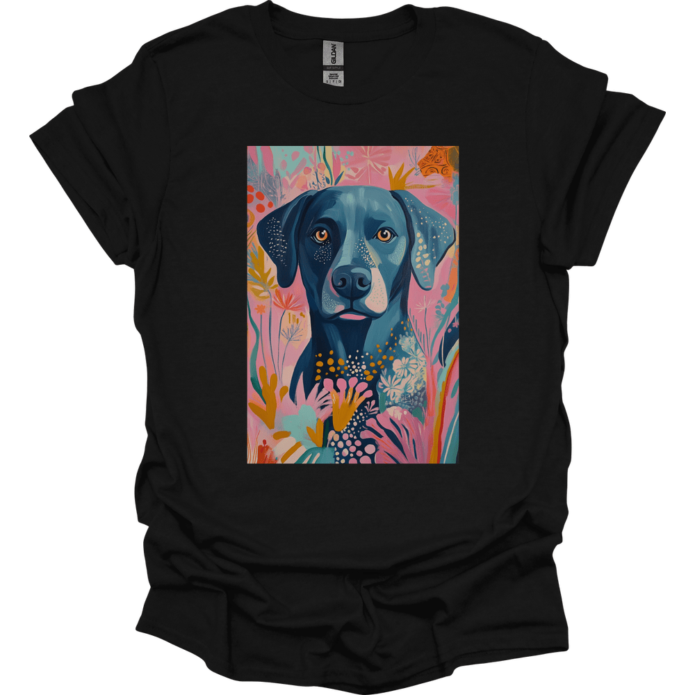 Labrador - Boho Dog T-Shirt - Black