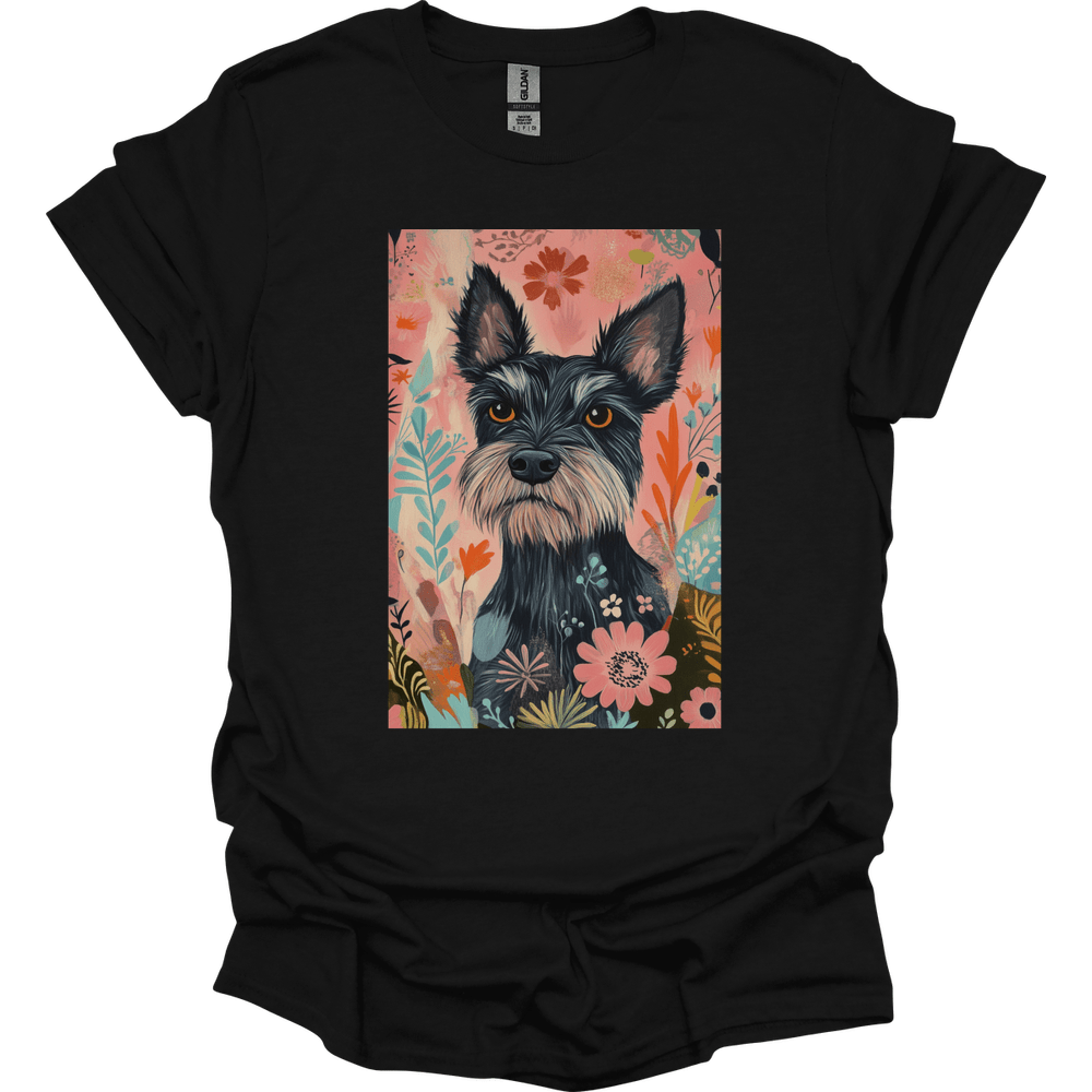 Paddledale Terrier - Boho Dog T-Shirt - Black
