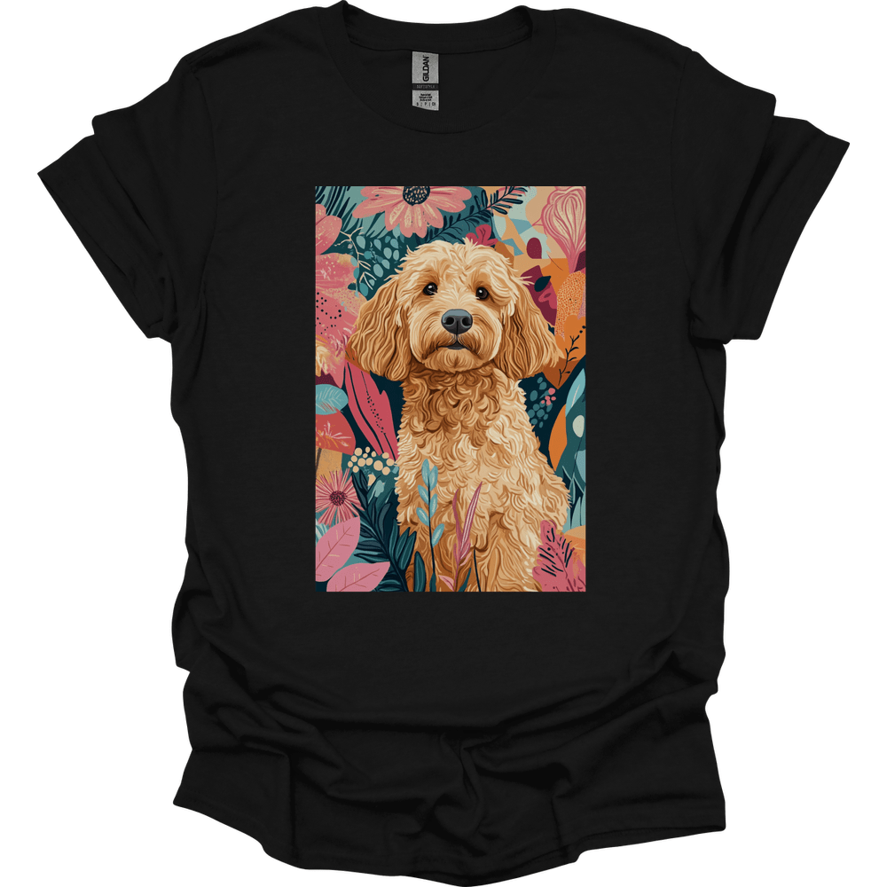 Golden Doodle - Boho Dog T-Shirt - Black