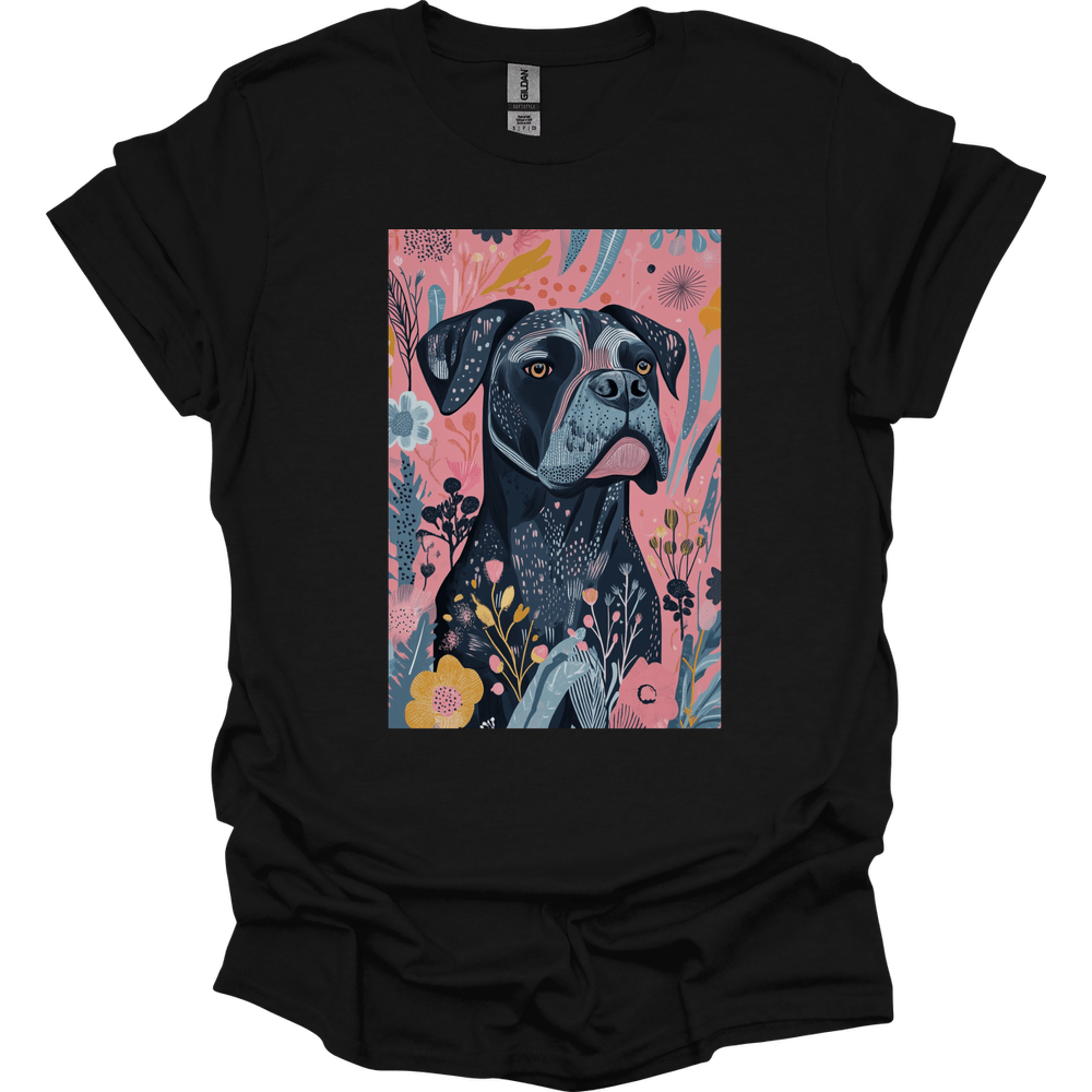 Cane Corso - Boho Dog T-Shirt - Black