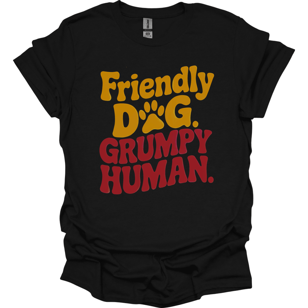 Grumpy Human T-Shirt - Black