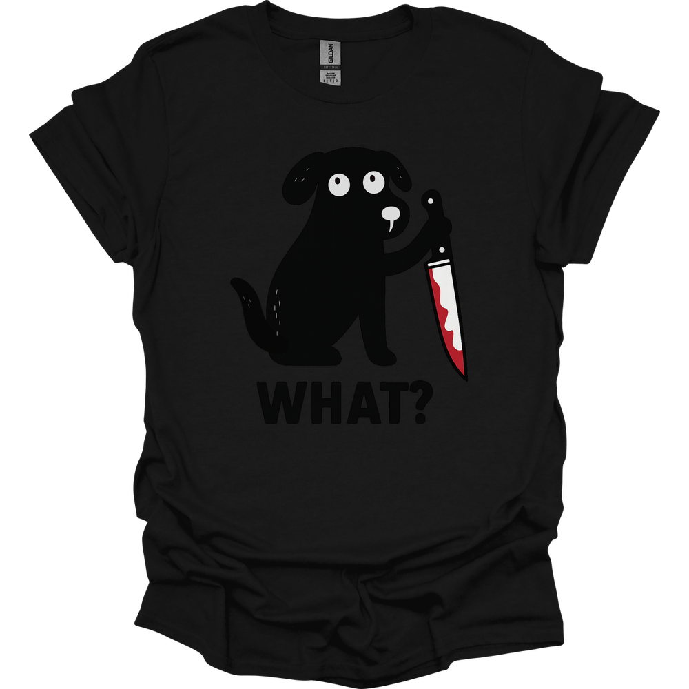 What Dog T-Shirt - Black