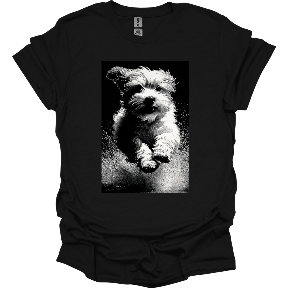 Shih Tzu - Puddle Dog T-Shirt - Black