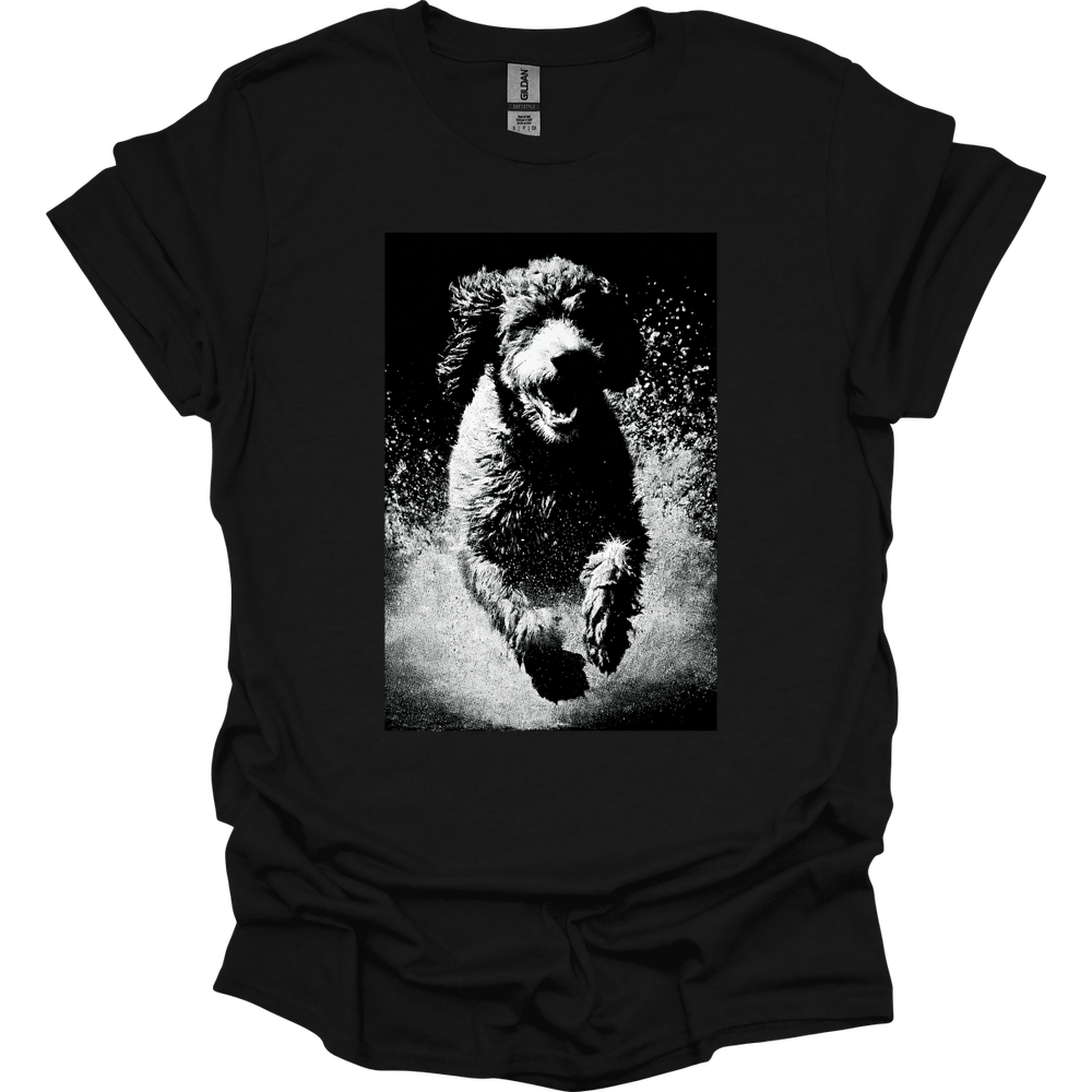 Portuguese Water Dog - Puddle Dog T-Shirt - Black
