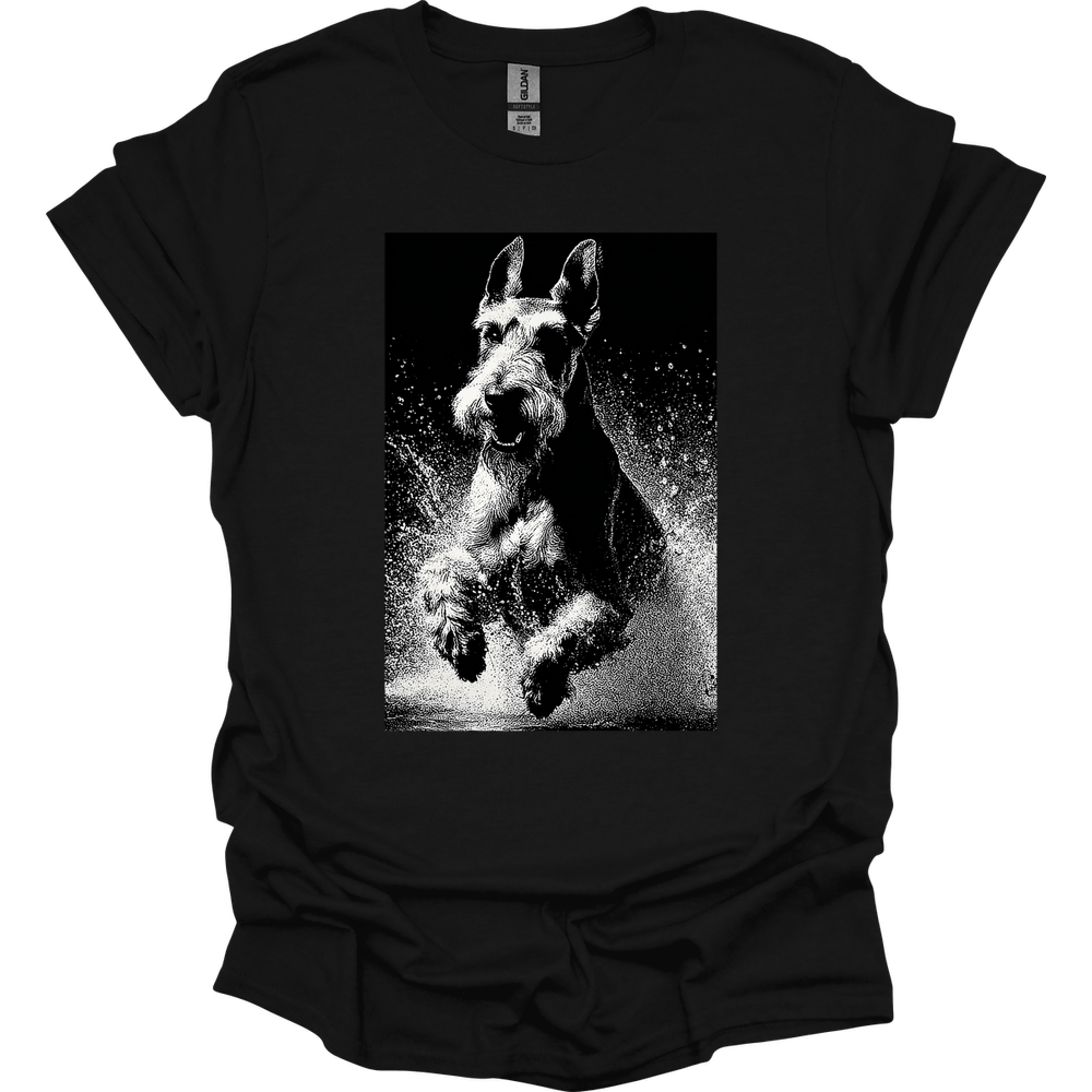 Giant Schnauzer - Puddle Dog T-Shirt - Black