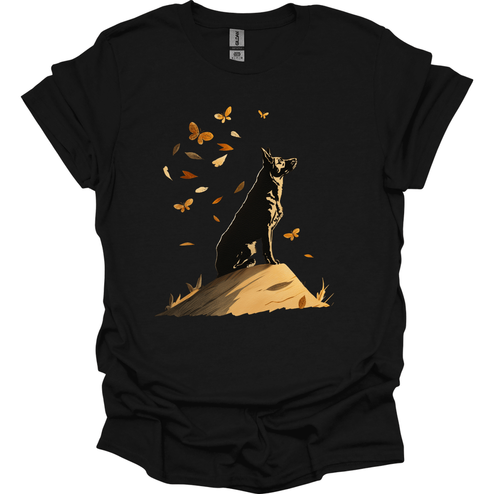 Dutch Shepherd - Fall Dog T-Shirt - Black