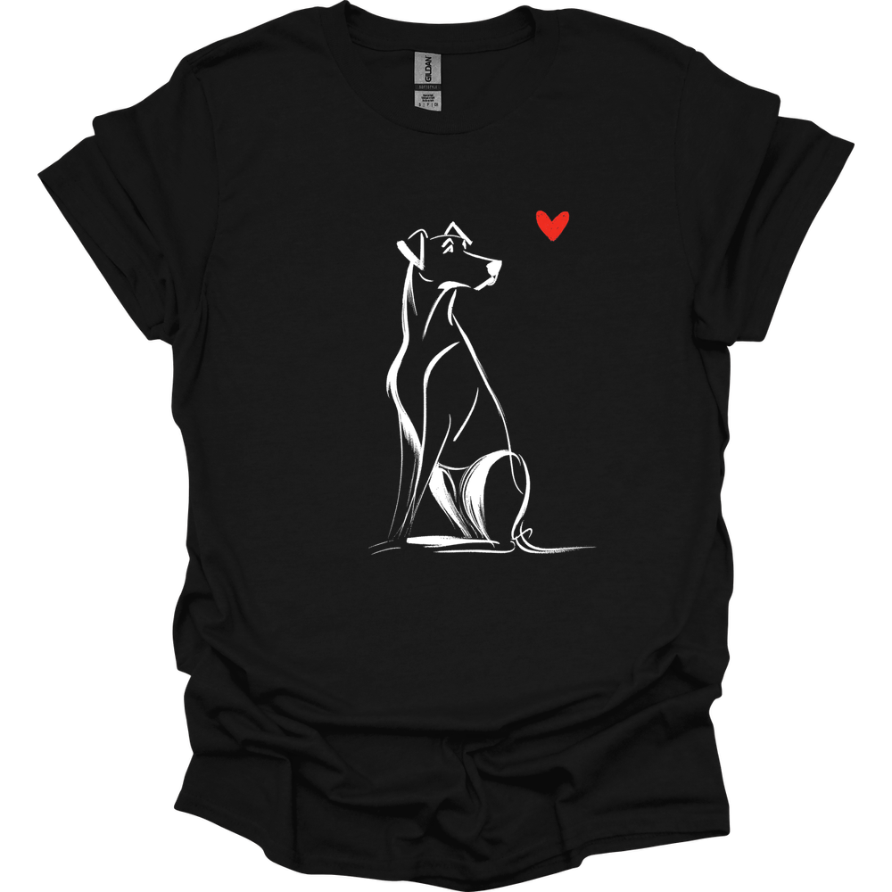 Rhodesian Ridgeback - Sketch Dog T-Shirt - Black