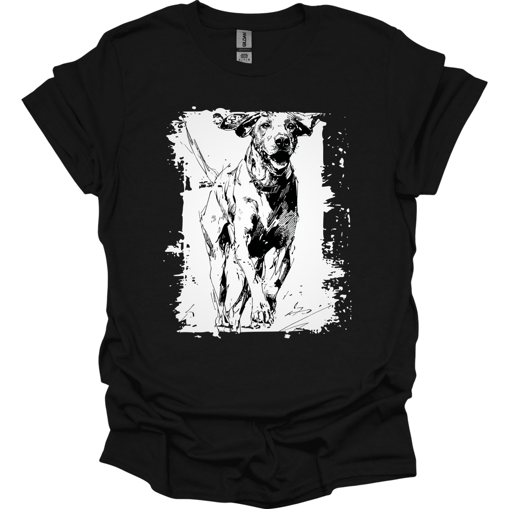 German Shorthaired Pointer - Running Dog T-Shirt - Black